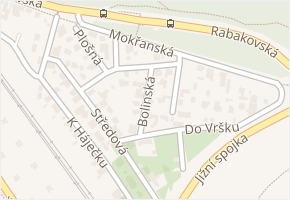 Bolinská v obci Praha - mapa ulice