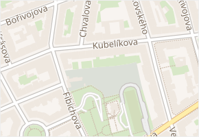 Bořivojova v obci Praha - mapa ulice