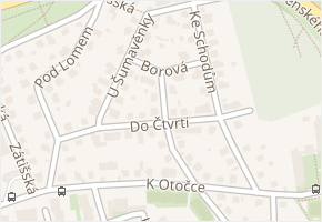 Borová v obci Praha - mapa ulice