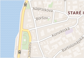 Boršov v obci Praha - mapa ulice