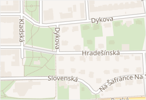 Bošická v obci Praha - mapa ulice