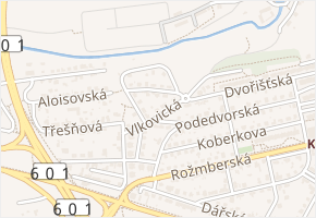 Bošilecká v obci Praha - mapa ulice