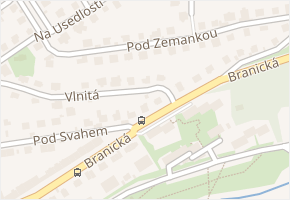 Branická v obci Praha - mapa ulice