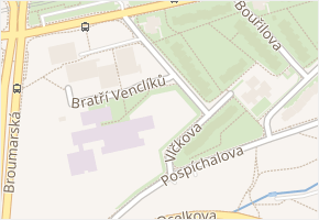 Bratří Venclíků v obci Praha - mapa ulice
