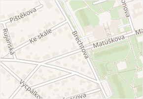 Brechtova v obci Praha - mapa ulice