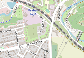 Břeclavská v obci Praha - mapa ulice