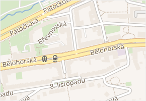 Břevnovská v obci Praha - mapa ulice