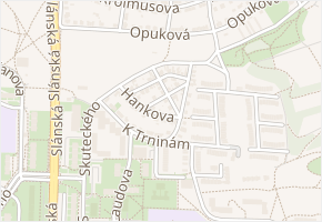 Březanova v obci Praha - mapa ulice