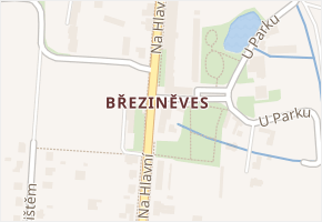 Březiněves v obci Praha - mapa části obce