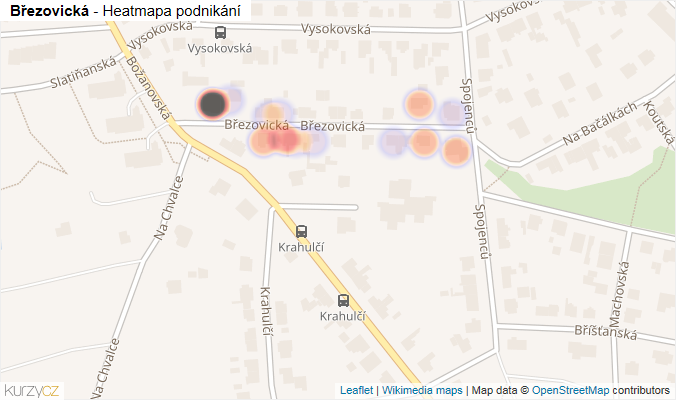 Mapa Březovická - Firmy v ulici.