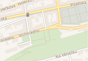 Brožíkova v obci Praha - mapa ulice