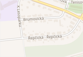 Brumovická v obci Praha - mapa ulice