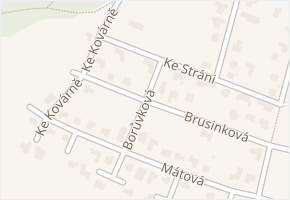 Brusinková v obci Praha - mapa ulice