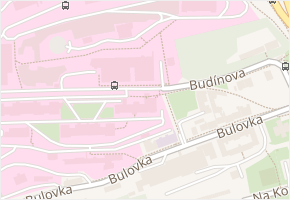Budínova v obci Praha - mapa ulice