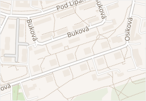 Buková v obci Praha - mapa ulice