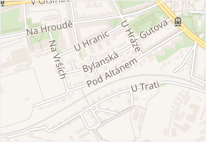 Bylanská v obci Praha - mapa ulice