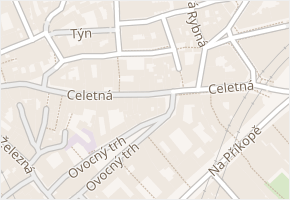 Celetná v obci Praha - mapa ulice