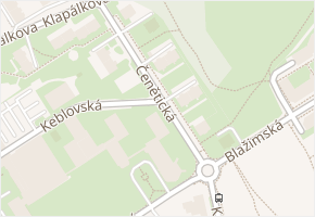 Čenětická v obci Praha - mapa ulice