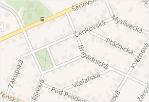Čenkovská v obci Praha - mapa ulice