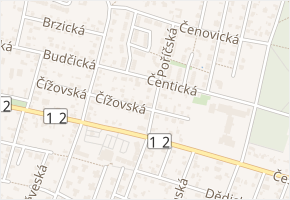 Čentická v obci Praha - mapa ulice
