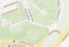 Černého v obci Praha - mapa ulice