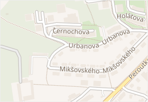 Černochova v obci Praha - mapa ulice