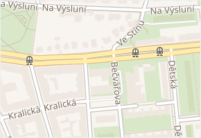 Černokostelecká v obci Praha - mapa ulice