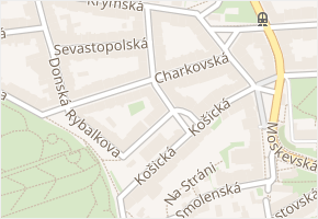 Černomořská v obci Praha - mapa ulice