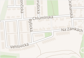 Chlumínská v obci Praha - mapa ulice