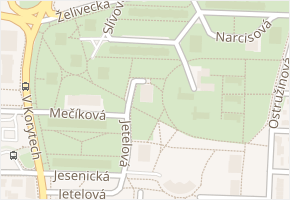 Chmelová v obci Praha - mapa ulice