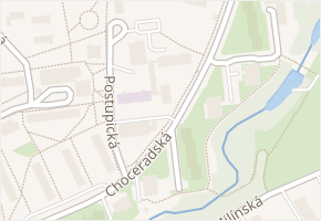 Choceradská v obci Praha - mapa ulice