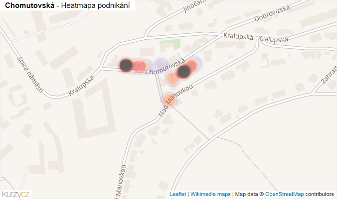 Mapa Chomutovská - Firmy v ulici.