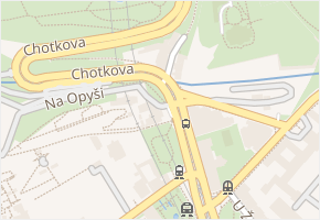 Chotkova v obci Praha - mapa ulice