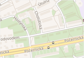 Chotutická v obci Praha - mapa ulice