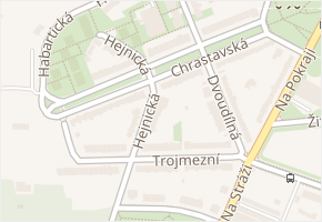 Chrastavská v obci Praha - mapa ulice