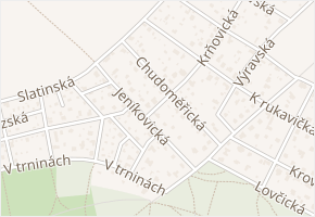 Chudoměřická v obci Praha - mapa ulice