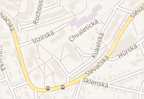 Chvaletická v obci Praha - mapa ulice