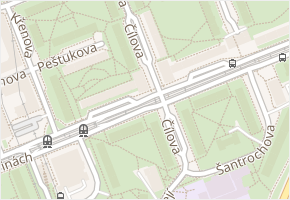 Čílova v obci Praha - mapa ulice