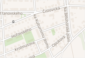 Čistovická v obci Praha - mapa ulice
