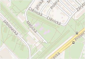 Ctěnická v obci Praha - mapa ulice
