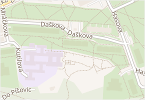 Daškova v obci Praha - mapa ulice