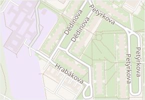 Dědinova v obci Praha - mapa ulice