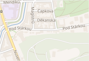 Děkanská v obci Praha - mapa ulice