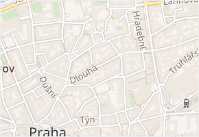 Dlouhá v obci Praha - mapa ulice