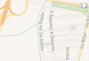 Do Dubče v obci Praha - mapa ulice
