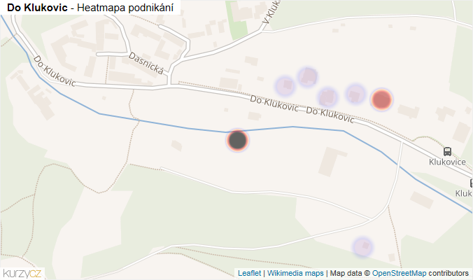Mapa Do Klukovic - Firmy v ulici.