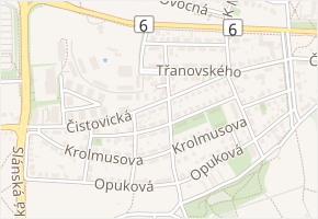 Dobnerova v obci Praha - mapa ulice