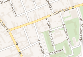 Dobronická v obci Praha - mapa ulice