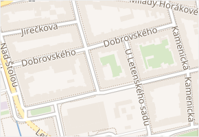 Dobrovského v obci Praha - mapa ulice