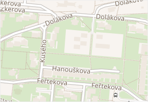 Dolákova v obci Praha - mapa ulice